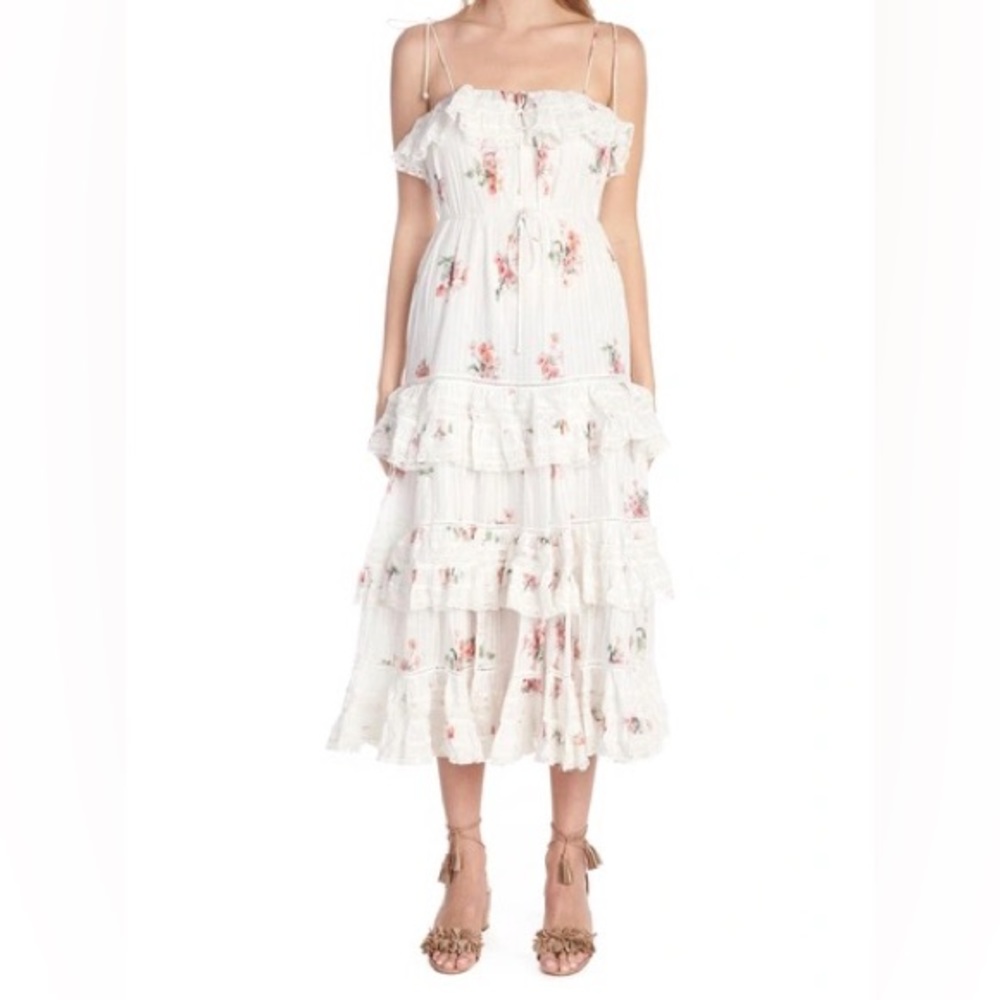 Zimmermann Heathers pintuck midi dress - Picture 1 of 10
